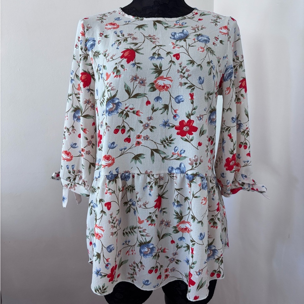 Citrus and Lemon floral blouse